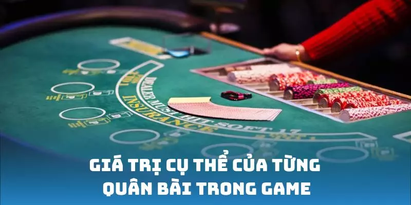 Giá trị cụ thể của từng quân bài trong game